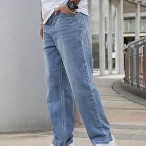 Pantalones rasgados de algodón de mezclilla para hombre Jeans rasgados Slim Elástico rasgado Skinny Biker Jeans Destroyed Slim Fit Denim - Product Image 5