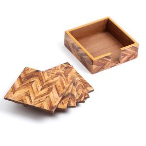 Sous-verres en MDF Sous-verres avec support Ensemble de sous-verres enduits d'émail imprimés personnalisés de Tradnary Pvt Ltd - Product Image 2