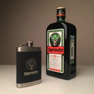 Jagermeister Liqueur - 375ml Empty Bottle Vintage