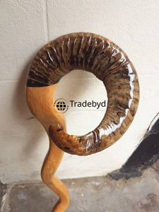 Poignée décorative de bâton de marche de corne pour les artisans de canne vintage Premium Part Tradebyd - Product Image 3