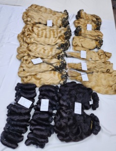 ผมต่อแบบเวอร์จิ้นแท้ Remy ความยาว 40 ซม. แบบสปริงเคิร์ล  ถักด้วยเครื่องจักรแบบ Double Weft ผมอินเดีย  ปลายผมแบบ Double Drawn - Product Image 6