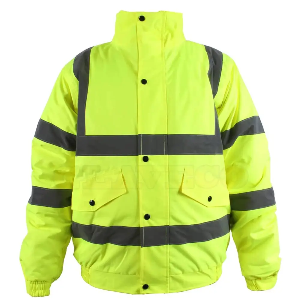 Venta caliente Chaqueta DE SEGURIDAD Chaqueta de seguridad de construcción de alta visibilidad Chaqueta DE SEGURIDAD reflectante de alta visibilidad