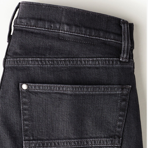 2025 Vintage été conception personnalisée brodé Logo Street Style Denim lavé Shorts décontracté solide Baggy Bermuda Shorts Jean - Product Image 2