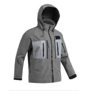 Veste Softshell pour homme pour le printemps et l'automne, manteau décontracté à capuche avec fermeture éclair contrastée, tissu imperméable, état neuf, enfants - Product Image 1
