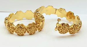 Pulseras de Latón Inoxidable Chapadas en Oro de 24K al por Mayor, Joyería de Moda Elegante de Alta Calidad - Product Image 3