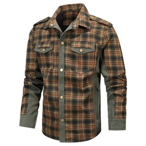 2024 nuevas camisas a cuadros de moda Fpr para hombre de manga larga de franela con botones chaqueta de camisa a cuadros - Product Image 2