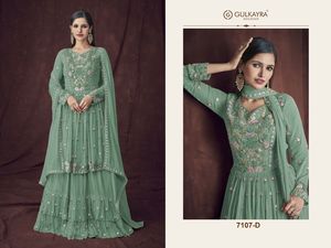 Royal export-ropa de fiesta de nuevo diseñador, sequnce pesado y bata de trabajo de papel de aluminio con nuevo color con fondo - Product Image 3