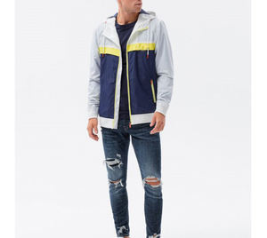 Cortavientos personalizado de los hombres de talla grande de nylon chaqueta cortavientos estilo ligero transpirable impermeable mangas regulares 2026 - Product Image 2