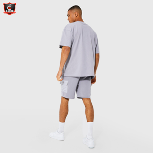 Camiseta Retro Europea Americana para Hombre, 100% Algodón, Color Sólido, Botones, Casual, Manga Corta, Anti-Pilling, Corte Regular, Logotipo Personalizado - Product Image 4