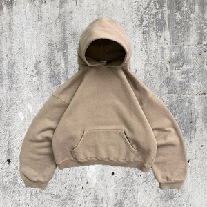 Sweat à capuche surdimensionné haut de gamme pour hommes 100% coton avec molleton de polyester doux Logo personnalisé Épaule tombante Style Boxy pour l'hiver - Product Image 5