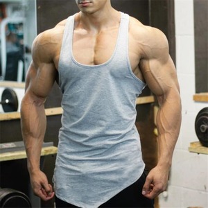 Camiseta sin mangas para entrenamiento de gimnasio, Camiseta deportiva para hombre, chaleco transpirable de malla fina para correr, camisetas sin mangas de secado rápido - Product Image 1