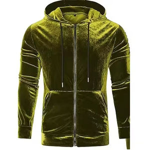 Moda de invierno Sudaderas con capucha en blanco Hombres Impresión personalizada Jersey de color sólido liso Sudadera con capucha de terciopelo Nuevo estilo - Product Image 2