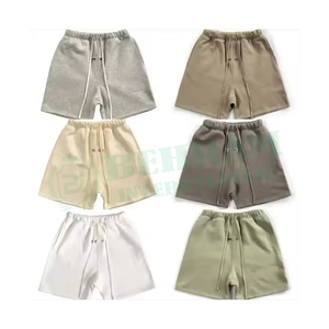 Pantalones cortos para hombre, pantalones cortos de algodón de rizo francés grueso de estilo personalizado, pantalones cortos informales con cordón para hombre, perfectos para actividades deportivas - Product Image 6