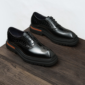 Chaussures de bureau en cuir véritable pour hommes avec semelle extérieure résistante à l'usure et semelle intérieure respirante, chaussures formelles - Product Image 3