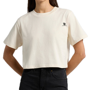 Camiseta corta cuadrada de alta calidad para mujer, camiseta de manga corta con cuello redondo para verano, ropa de calle ecológica para mujer - Product Image 6