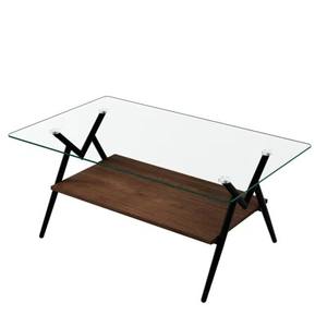 Mesa de Centro Creativa de Estilo Italiano Moderno para Sala de Estar, con Estructura Metálica y Tapa de Madera, Diseño en Forma de Guijarro - Product Image 5