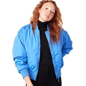 Fabrica servicio OEM transpirable impermeable mujer Stand Bomber chaqueta invierno cortavientos ropa cómoda diseño personalizado - Product Image 1