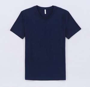 Camiseta de Algodón Peinado Superfino, Lisa, Cuello Redondo, para Hombre, Blanca, Negra, Gris, Personalizable - Product Image 2