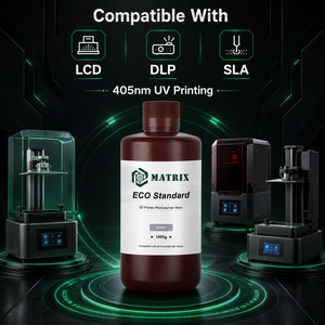 เรซิ่นโฟโตโพลิเมอร์มาตรฐานความแม่นยำสูง สำหรับเครื่องพิมพ์ 3 มิติ LCD DLP SLA พื้นผิวเรียบ วัสดุสำหรับการสร้างต้นแบบอย่างรวดเร็ว - Product Image 2