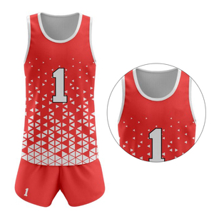 Tendencia Moda Logotipo personalizado Impreso Conjuntos Uniforme de voleibol 100% Poliéster - Product Image 2
