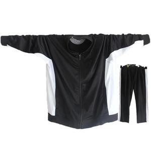 Otoño Invierno hombres Patchwork chaquetas sudaderas cremallera deportes sudaderas polar gran tamaño grande 12XL 13XL 14XL 15xl chaqueta suelta - Product Image 5