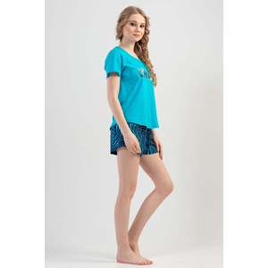 T-Shirt da Donna BAYAN O YAKA KISA KOL ETEGI OVAL SORT <span class=keywords><strong>TK</strong></span> - Product Image 2