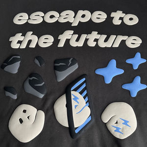 Sweat à capuche pour homme en coton 100% imprimé et brodé à manches longues avec poche, style streetwear lourd, 2 pièces, hiver 2026 - Product Image 3