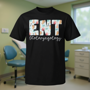 T-Shirt Vintage Retrò per Infermieri di Otorinolaringoiatria, per Personale o Pazienti - Product Image 3