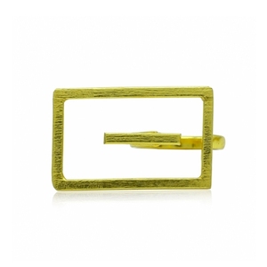 Bague Vintage Tendance en Laiton Plaqué Or 18K, Style Ailes Géométriques Simples Unisexe pour Enfants, Cadeau SOUMYA CREATIONS - Product Image 2