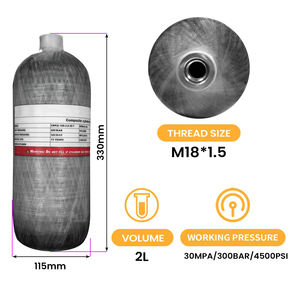 Bouteille de plongée en fibre de carbone 2L 300Bar 4500psi PCP SCBA Cylindre d'air pour plongée sous-marine - Product Image 4