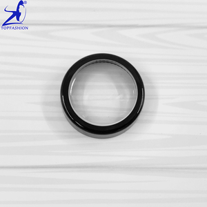 50 pièces Fabriqué à Taïwan Pot cosmétique vide en plastique transparent de 10g avec bord noir, fenêtre en acrylique et capuchon fileté - Product Image 2