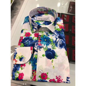 Polo de satén Slimfit para hombre, camisa de Diseño a rayas con estampado personalizado - Product Image 3