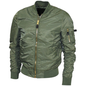 Veste de vol automne hiver pour hommes, respirante, mode OEM personnalisée avec toile, tissu grande taille, patch tissé de baseball, nouveau design - Product Image 1