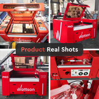 Machine de découpe laser CO2 Wattsan 1610 PRO 1600*1000mm avec contrôleur CNC et tailles de tubes Reci 100-120W 6090 1290 1610