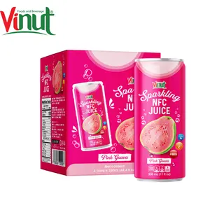 Guava-Sparkwasser aktuelles Produkt VINUT 250 ml aus Vietnam ODM-Fabrik OEM-Service kostenloses Design kostenlose Probenahme