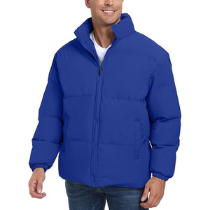 Men's Stand Collar Winter <b>Waterproof</b> <b>Padded</b> Bubble <b>Jacket</b> Quilted Outdoor Custom Puffer <b>Jacket</b> Men - Product Image 1