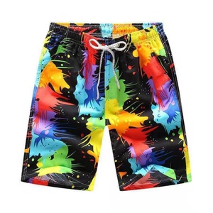 Pantalones cortos de playa informales de verano para hombre de secado rápido de talla grande con diseño personalizado y patrón sólido talla 6XL - Product Image 5