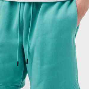 2025 short de bain respirant à séchage rapide pour hommes personnalisé taille moyenne poche latérale couleur unie hiver/printemps short de sueur Service OEM - Product Image 4