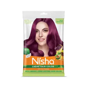 Cream Hair Color Rich Bright Long Lasting Hair Color For Ultra Soft Deep Shine 100% Grey Coverage Buy High Quality 40GM Pouch