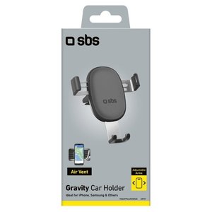 Soporte para Teléfono Móvil para Auto TESUPPCLIPGRAVK, Negro y Plateado, con Fijación por Gravedad - Product Image 2