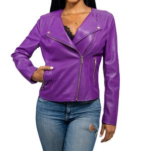 แจ็คเก็ตหนังผู้หญิงแขนยาวสั่งทำพิเศษ ขายดี สำหรับฤดูหนาว ปรับแต่งได้เต็มที่ สีพื้น เสื้อผ้าตัวนอก ปี 2026 - Product Image 5