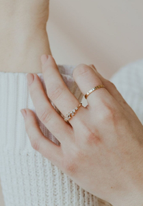 Baguette de oro macizo de 10K y banda de diamante de corte redondo, Diamante cultivado en laboratorio, boda, libre de conflictos, Diamante redondo, anillo de compromiso de eternidad - Product Image 5