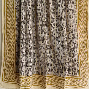 Écharpe en coton 100% imprimé bloc de main léger Jaipur écharpe artisanale traditionnelle Boho Chic écharpe en coton doux faite à la main - Product Image 1