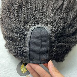 Peluca de Cabello Humano Virgen Birmano Rizado, Lacio y Crespo, Sin Procesar, 100% Natural, Densidad 150%, 180%, 250% - Product Image 1