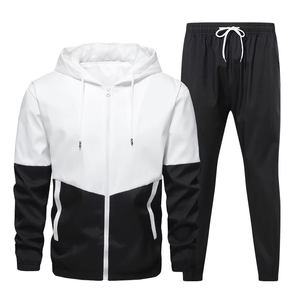 2025 último diseño, venta al por mayor, chándales informales, Otoño, nuevo, ajustado, elástico, logotipo personalizado de alta calidad y diseño para hombres - Product Image 2