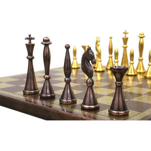 Brass Chess Piece Set with Traditional Design International Chess Indoor Use-Luxury & Durable for Collectors - Product Image 2
