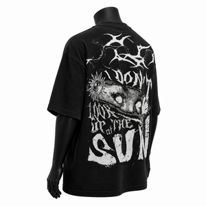 Camiseta Oversize de Algodón Grueso para Hombre, Estampado Gráfico, Estilo Urbano, Ajuste Holgado, Hombro Caído, Venta al por Mayor OEM - Product Image 3