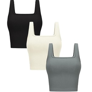 Top Corto Deportivo sin Mangas para Mujer, Estilo Informal, para Yoga y Gimnasio, Servicio OEM, Liso, Nuevo Modelo 2026 - Product Image 4