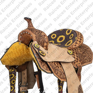 อานม้าม้าหนัง PU น้ำหนักเบาใส่สบายดีไซน์ใหม่มีบริการ OEM - Product Image 4