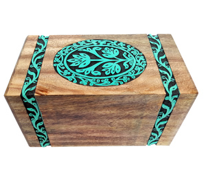 American Style Durable Natural Finish Wooden Cremation Urn for Adult Human and <b>Dog</b> <b>Ashes</b> for Decoration Use - Product Image 4